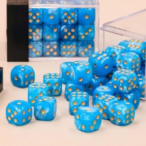 Lot de 36 dés – Bleu