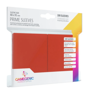 100 sleeves rouge Gamegenic