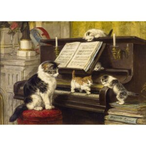 La leçon de piano – Henriette Ronner Knip (1000p)