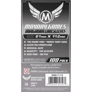 100 sleeves Mayday (61x112mm)
