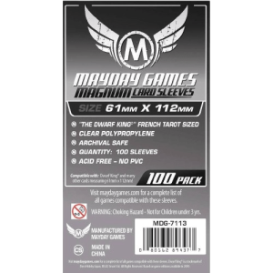 100 sleeves Mayday (61x112mm)